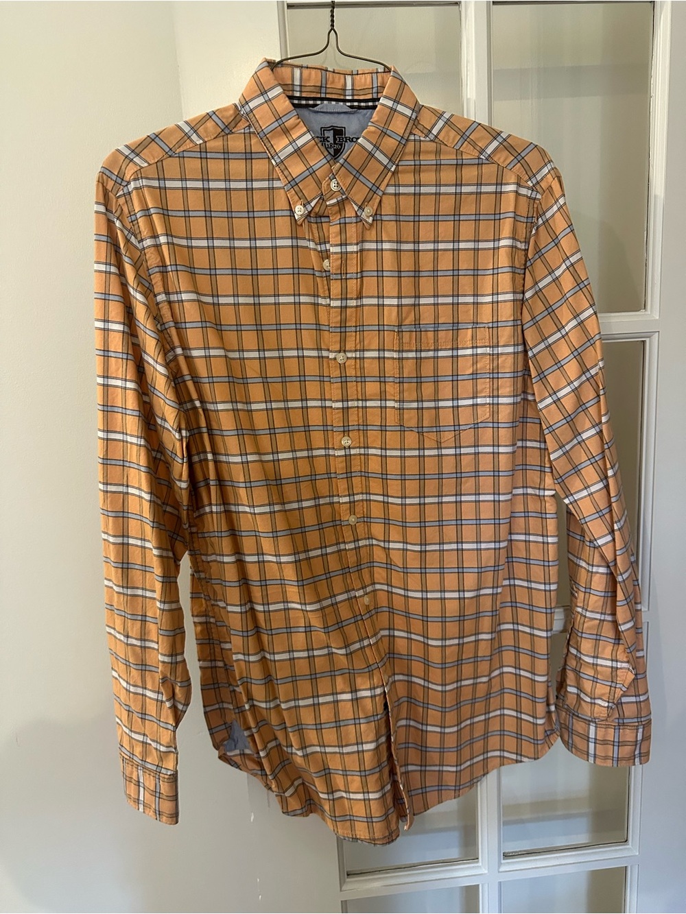 Black Brown Button-Down Plaid Shirt